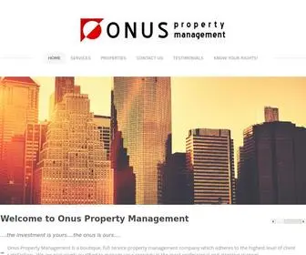 Onusproperties.com(Onus Properties) Screenshot