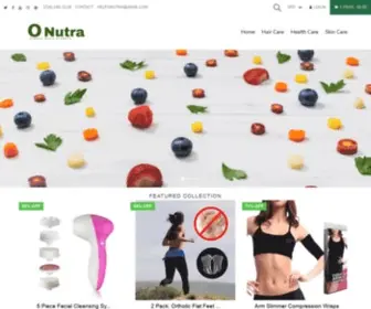 Onutra.com(A organic nutra products store) Screenshot