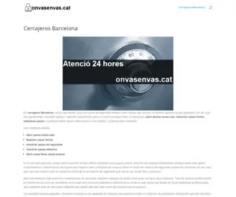 Onvasenvas.cat(Cerrajeros Barcelona) Screenshot