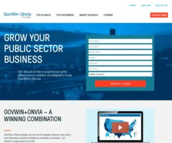 Onvia.com(Leading in B2G Sales Intelligence and Acceleration) Screenshot