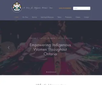 Onwa.ca(Ontario Native Women's Association) Screenshot