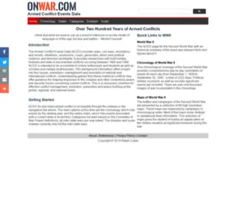 Onwar.com(Wars and Conflicts) Screenshot