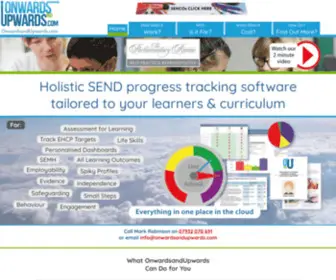 Onwardsandupwards.com(OnwardsAndUpwards holistic SEND pupil progress tracking software) Screenshot