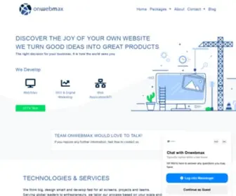 Onwebmax.com(Web Development and Digital Marketing Company) Screenshot