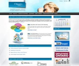 Onwin.ca(Ontario Workinfonet (OnWIN)) Screenshot