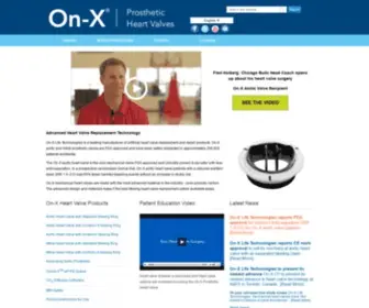 Onxlti.com(On-X Life Technologies, Inc) Screenshot