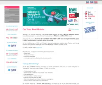 Onyourfeetday.com(On Your Feet. Regular minor movement whilst at work) Screenshot