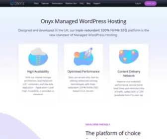 Onyx.io(WordPress Hosting) Screenshot