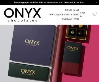 Onyxchocolates.com(ONYX Chocolates) Screenshot