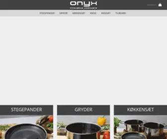 Onyxcookware.dk(Innovative Cookware Danmark) Screenshot