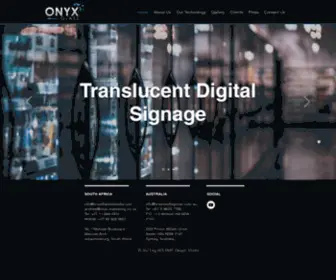 OnyxDisplaymedia.com(Onyx Glass) Screenshot