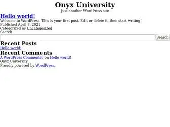 Onyxeducation.org(Onyx University) Screenshot