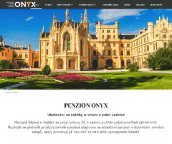Onyxlednice.cz(PENZION ONYX) Screenshot