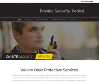 Onyxprotect.com(Onyx Protective Services) Screenshot