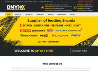 Onyxtyres.com.au(Onyx Tyres and Auto Parts) Screenshot