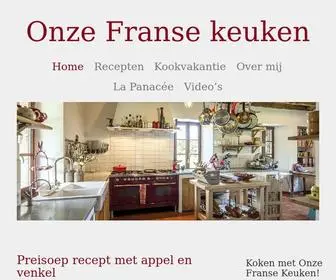 Onzefransekeuken.nl(Onze Franse keuken) Screenshot