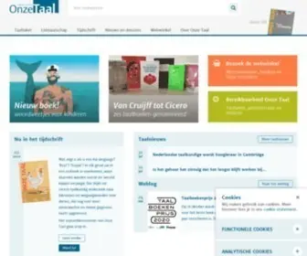 Onzetaal.nl(Genootschap Onze Taal) Screenshot