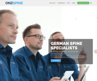Onzspine.com(ONZ Spine) Screenshot
