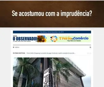OObservador.com.br(O OBSERVADOR) Screenshot