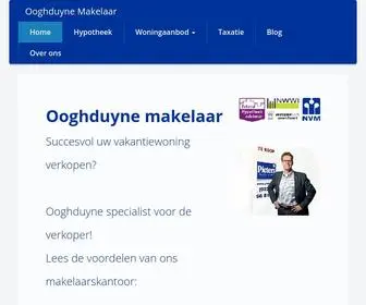 OOghduynemakelaar.nl(Vakantiewoning Ooghduyne makelaar) Screenshot