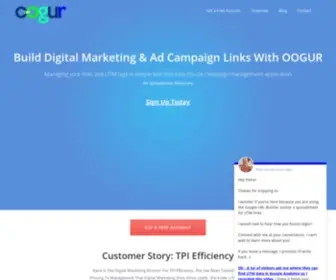 OOgur.com(Manage UTM Parameters Without a Spreadsheet For Marketing Attribution) Screenshot