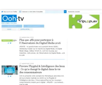 OOH-TV.fr(L'actualité du DOOH et du Digital Retail) Screenshot