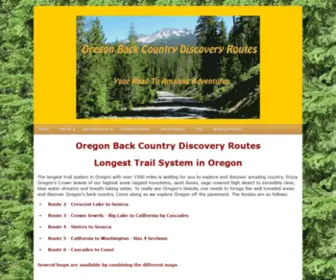 OOhva.org(Oregon Back Country Discovery) Screenshot