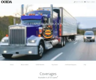 OOidatruckinsurance.com(Commercial Truck Insurance from OOIDA) Screenshot