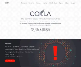 OOkla.net(Ookla®) Screenshot