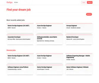 OOligo.com(Find your dream job) Screenshot