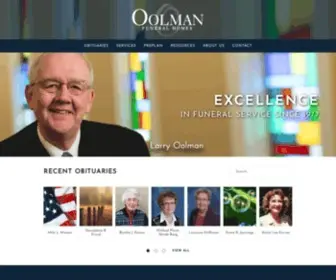 OOlman.com(Oolman Funeral Homes) Screenshot