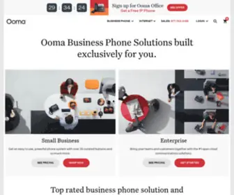 OOma.biz(Ooma Business Phone Solutions To Fit Your Business Size) Screenshot