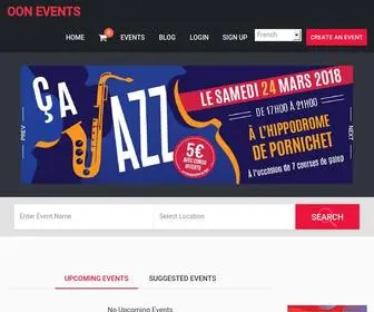 OOnevents.com(Home-Oon Events) Screenshot