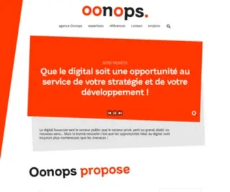 OOnops.com(L'agence) Screenshot
