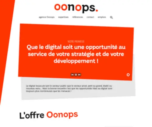 OOnops.eu(L'agence) Screenshot