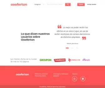 OOOferton.com(La tierra de las ofertas) Screenshot