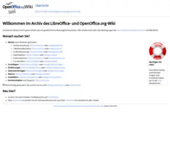 OOOwiki.de(Archiv des LibreOffice) Screenshot