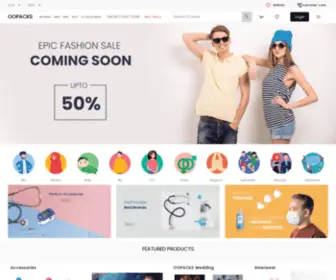 OOpacks.com(OOPACKS trademark as the world's first online tailors gateway ( Upcoming )) Screenshot