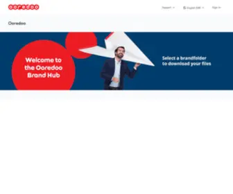 OOredoobrand.com(Ooredoo Official Brand Asset Portal) Screenshot