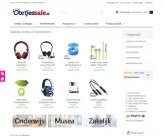 OOrtjessale.nl(Goedkope oortelefoons en koptelefoons kopen) Screenshot