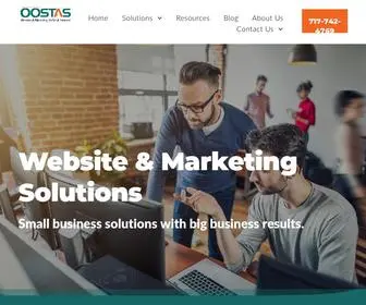 OOstas.com(Oostas Websites and Marketing for Small Business) Screenshot