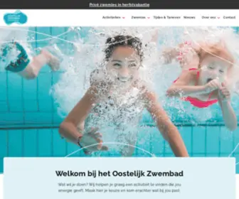 OOstelijkZwembad.nl(Welkom bij Oostelijk Zwembad) Screenshot