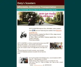 OOtyscooters.com(Santa Barbara Scooter Sales) Screenshot