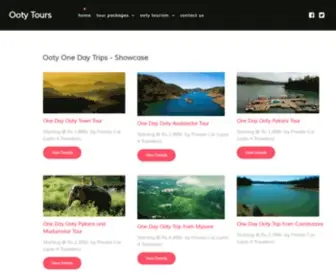 OOtytours.in(Ooty Tours 2021) Screenshot