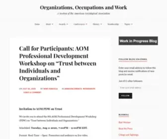 OOwsection.org(A Section of the American Sociological Association) Screenshot