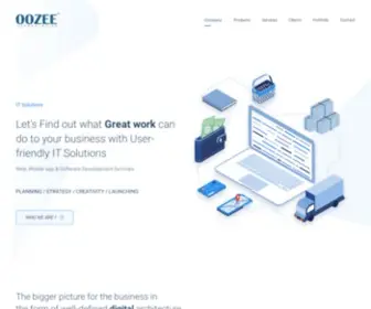 OOzeetech.com(Custom software development and web application development company india) Screenshot