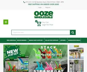 OOzewholesale.com(Ooze Wholesale) Screenshot