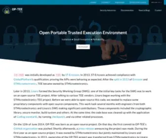 OP-Tee.org(A Trusted Execution Environment (TEE)) Screenshot