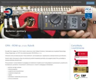 Opa-Row.pl(Pomiary elektryczne) Screenshot