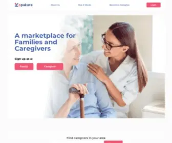 Opakare.com(A marketplace for caregivers and families) Screenshot